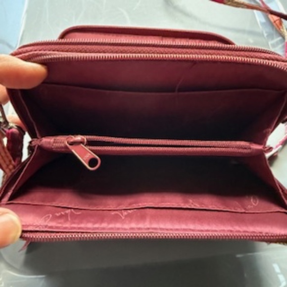 Vera Bradley Pink and Red Crossbody Bag - Picture 3 of 7